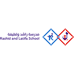 Logo of Rashid and Latifa School with Arabic and English text
