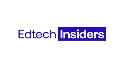 Edtech Insiders logo with blue and white text