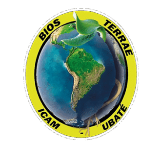 Logo featuring an image of Earth with a plant sprout, surrounded by the text 