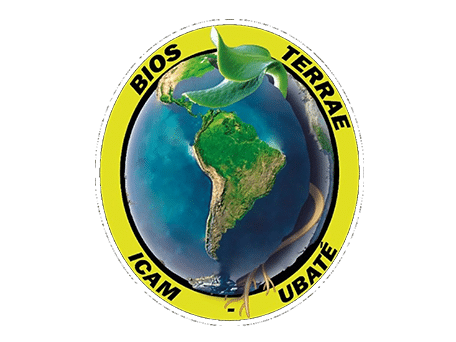 Bios Terrae ICAM Ubaté Logo Logo featuring an image of Earth with a plant sprout, surrounded by the text