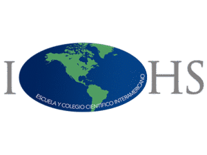 Escuela y Colegio Científico Interamericano logo featuring a map of the Americas