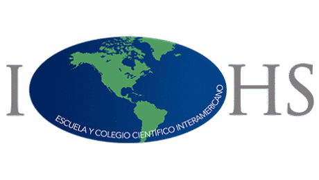 Escuela y Colegio Científico Interamericano logo featuring a map of the Americas