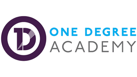One Degree Academy logo featuring a stylised 