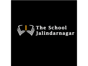 Logo of The School Jalindarnagar featuring an open book design
