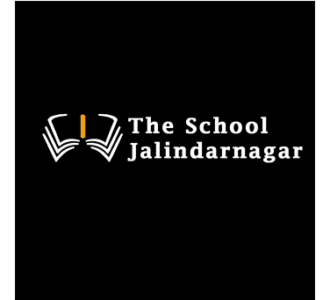 Logo of The School Jalindarnagar featuring an open book design