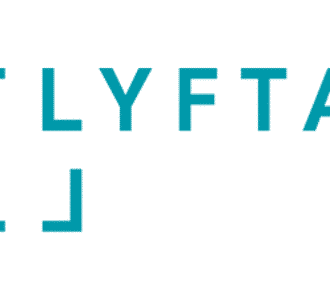 Lyfta logo in teal color