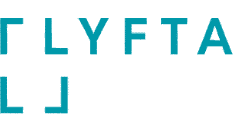 Lyfta logo in teal color