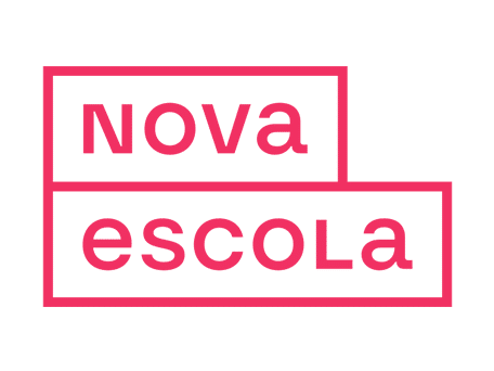 Logo of Nova with abstract design elements in pink and purple.