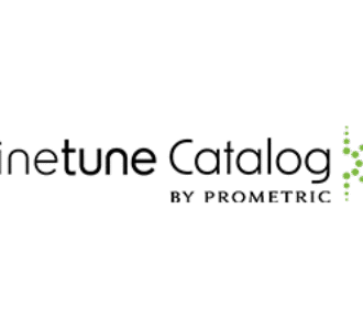 Finetune Catalog logo with black and green color scheme, featuring circular dots.