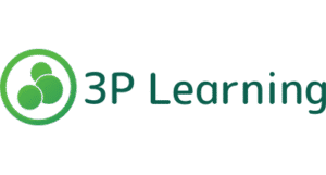 3P Learning logo with a green and dark green color scheme, featuring a modern design.