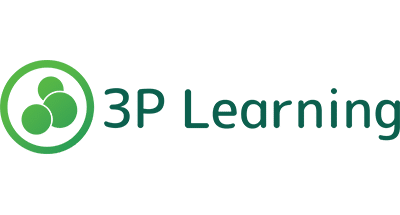 3P Learning logo with a green and dark green color scheme, featuring a modern design.