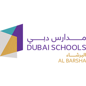Dubai Schools Al Barsha logo with Arabic and English text