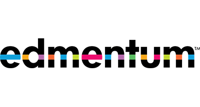Edmentum logo with a vibrant and colorful design, featuring blocks of different colors.