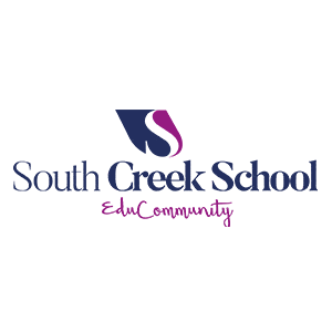 South Creek School logo with navy and purple design and EduCommunity tagline
