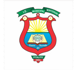 Logo of Institución Educativa Municipal Montessori Pitalito with motto Ciencia y Desarrollo