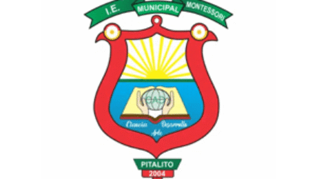 Logo of Institución Educativa Municipal Montessori Pitalito with motto Ciencia y Desarrollo