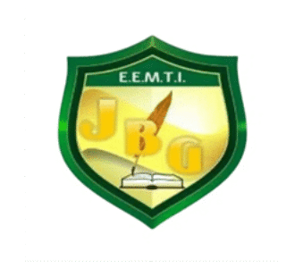 EEMTI Joaquim Bastos Gonçalves school logo with shield design, book, and quill symbolizing knowledge and learning in Ceará, Brazil.