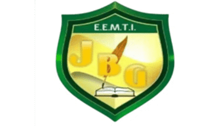 EEMTI Joaquim Bastos Gonçalves school logo with shield design, book, and quill symbolizing knowledge and learning in Ceará, Brazil.