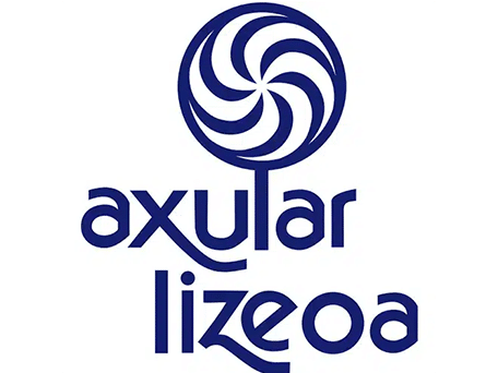 Axular Lizeoa school logo with blue circular emblem