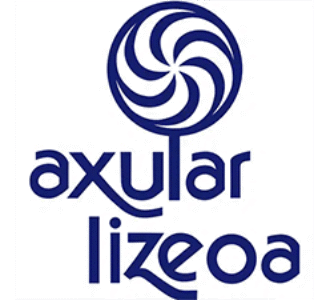 Axular Lizeoa school logo with blue circular emblem