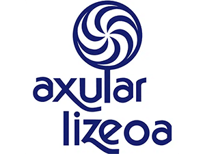 Axular Lizeoa school logo with blue circular emblem