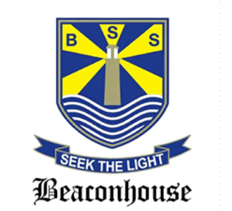 Beaconhouse logo with a lighthouse symbol and the motto 