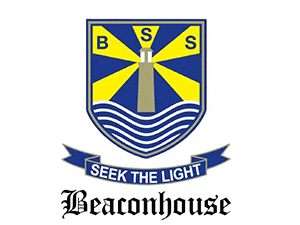 Beaconhouse logo with a lighthouse symbol and the motto "Seek the Light"