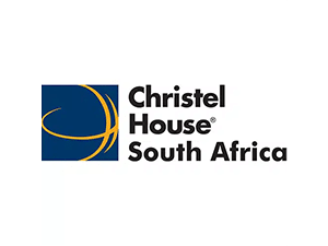 Christel House South Africa logo with blue and yellow globe design