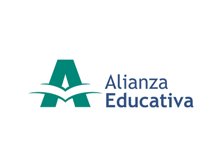 Alianza Educativa Logo Alianza Educativa logo with stylized letter A and open book design