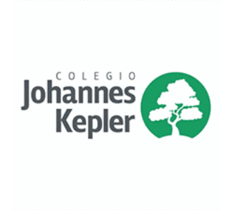 Colegio Johannes Kepler logo with green circle and white tree design