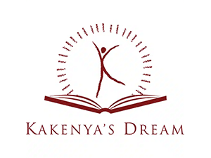 Logo of Kakenya’s Dream featuring a stylized figure emerging from an open book, symbolizing girls’ empowerment through education and leadership in Kenya.