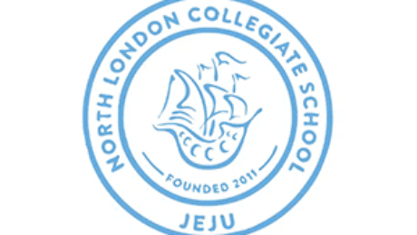 Logo of NLCS Jeju (North London Collegiate School Jeju), featuring a sailing ship symbolizing exploration, learning, and global education.