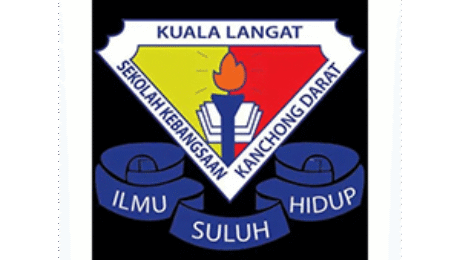 Sekolah Kebangsaan Kanchong Darat logo with torch and motto “Ilmu Suluh Hidup”