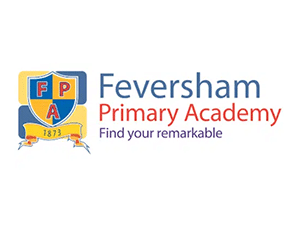 Feversham Primary Academy logo with school crest and motto “Find your remarkable”