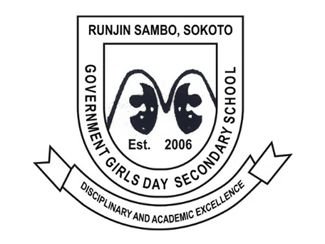 Government Girls Day Secondary School Runjin Sambo Sokoto crest with motto Government Girls Day Secondary School Runjin Sambo Sokoto logo with emblem and motto “Disciplinary and Academic Excellence”