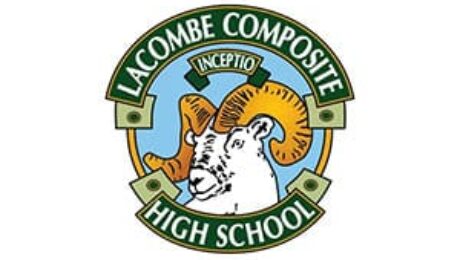 Lacombe Composite High School logo.
