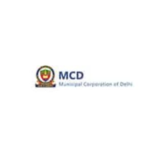 MCD (Municipal Corporation of Delhi) logo.