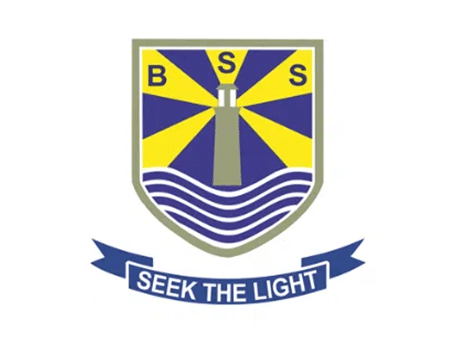 BSS crest with lighthouse and “Seek the Light” ribbon.