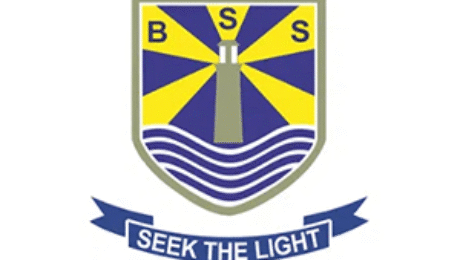 BSS crest with lighthouse and “Seek the Light” ribbon.