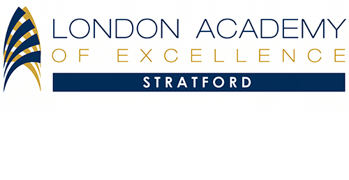 London Academy of Excellence Stratford logo.