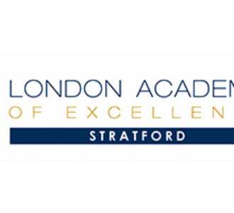 London Academy of Excellence Stratford logo.