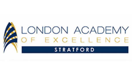 London Academy of Excellence Stratford logo.