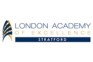 London Academy of Excellence Stratford logo.