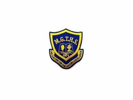 M.G.T.H.S. school crest.