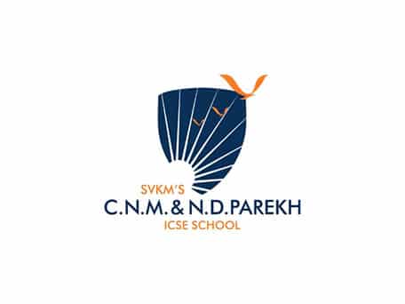 SVKM’s C.N.M. & N.D. Parekh ICSE School logo.