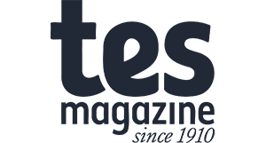 TES Magazine logo with the text “tes magazine since 1910” in dark blue typography