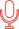 Red microphone icon representing speaking, audio recording, podcasting, or live presentations