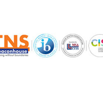 Beaconhouse TNS School logo featuring IB accreditation and international education standards promoting innovative learning and academic excellence