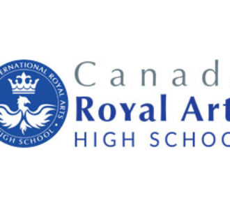 Canada Royal Arts High School logo representing academic excellence, creativity and international education