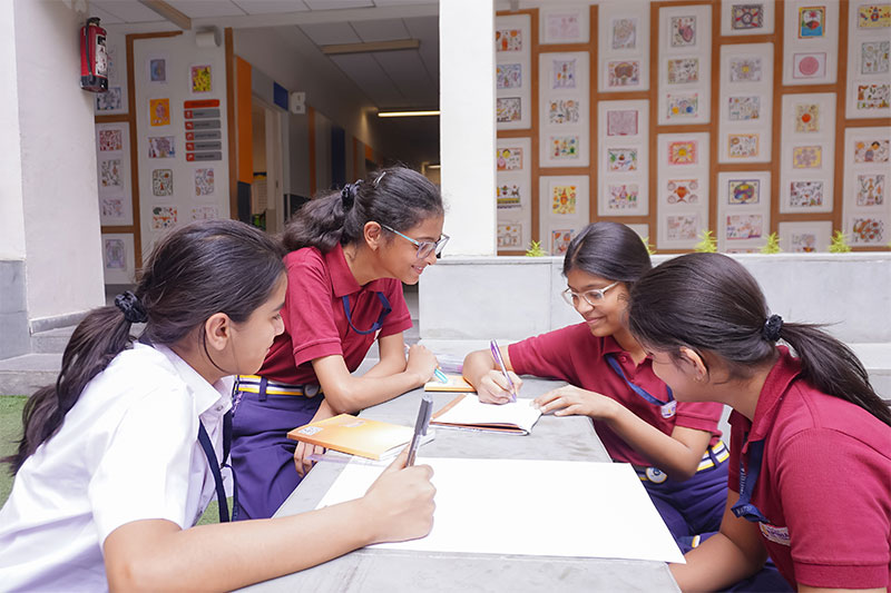 School Assembly and Student Presentation at Seth M.R. Jaipuria School